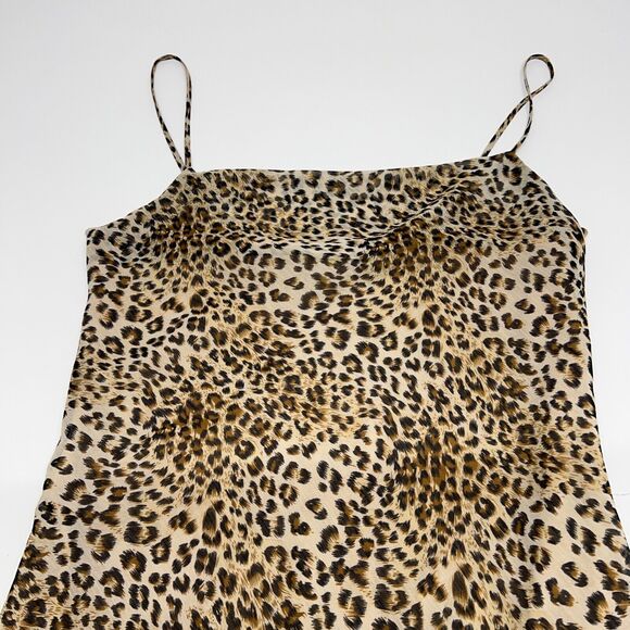 LE LIS Collection Womens Size Medium Dress Spaghetti Straps Leopard Lined Cute - Picture 4 of 10